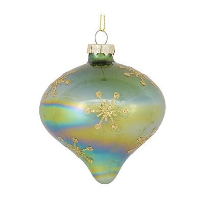 Irredescent Glass Snowflake Ornament (set Of 6)