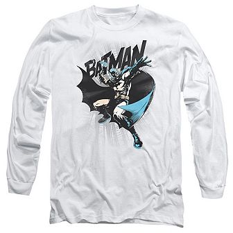 Batman Batarang Throw Long Sleeve Adult T-shirt