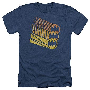 Batman Bat Signal Shapes Adult Heather T-shirt