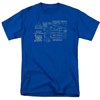 Batman Batmobile Short Sleeve Adult T-shirt