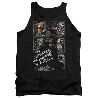 Batman Arkham Asylum Running The Asylum Adult Tank Top