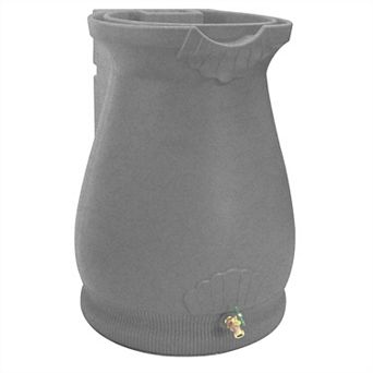 65-gallon Plastic Urn Rain Barrel With Planter Top