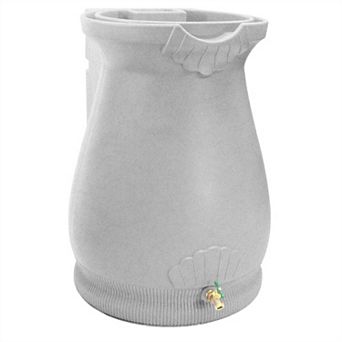 65-gallon Plastic Urn Rain Barrel With Planter Top