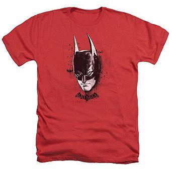 Batman Arkham Knight Ak Head Adult Heather T-shirt