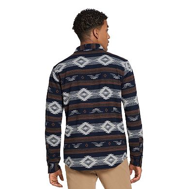 Men's Hurley Button Down Sweater Flannel