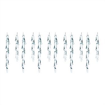 Melted Glass Icicle Drop Ornament (Set Of 12)