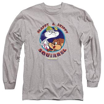 Animaniacs Slappy And Skippy Squirrel Long Sleeve Adult T-shirt