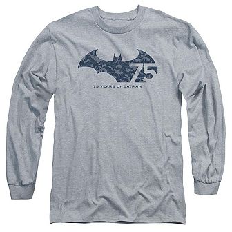 Batman 75 Year Collage Long Sleeve Adult T-shirt