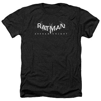 Batman Arkham Knight Ak Splinter Logo Adult Heather T-shirt