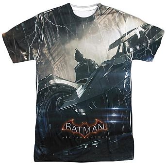 Batman Arkham Knight Into The Night Short Sleeve Adult Poly Crew T-shirt