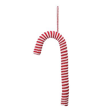 Fabric Candy Cane Ornament (set Of 6)
