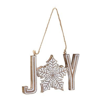 Joy Noel Snowflake Ornament (set Of 12)