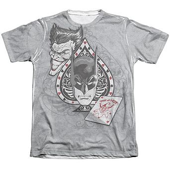 Batman Ace Adult 65/35 Poly/cotton Short Sleeve T-shirt