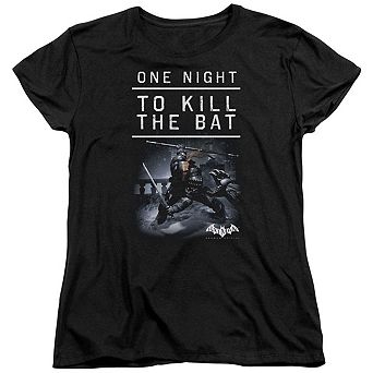 Batman Arkham Origins One Night Short Sleeve Womens T-shirt