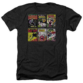 Batman Bm Covers Adult Heather T-shirt