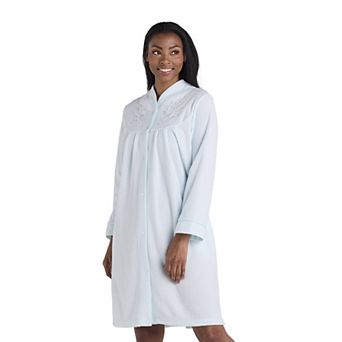 Women's Miss Elaine Essentials Brushed Back Terry Short Snap Robe