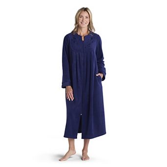 Women's Miss Elaine Essentials Micro Fleece Long Zip Robe