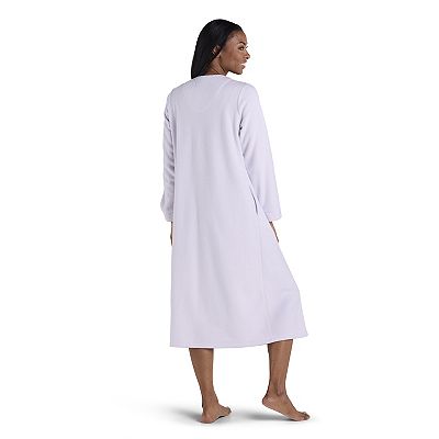 Petite Miss Elaine Essentials Micro Fleece Long Zip Robe
