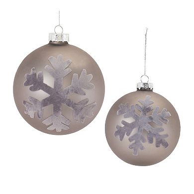 Snowflake Ball Ornament (set Of 6)