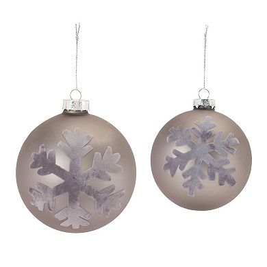 Snowflake Ball Ornament (set Of 6)