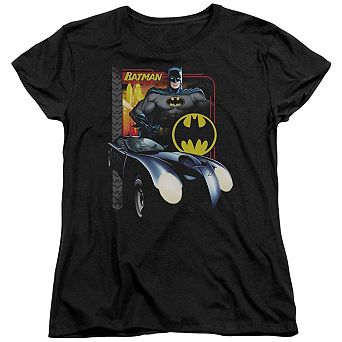Batman Bat Racing Short Sleeve Womens T-shirt