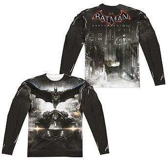 Batman Arkham Knight Poster Long Sleeve Adult Poly Crew T-shirt