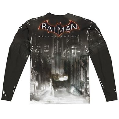 Batman Arkham Knight Poster Long Sleeve Adult Poly Crew T-shirt