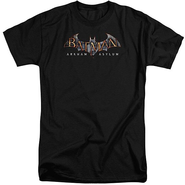 Batman Arkham Asylum Logo Short Sleeve Adult Tall T-shirt