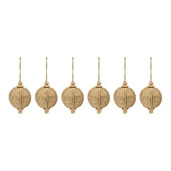 Jute Onion Ornament - Natural (set Of 6)