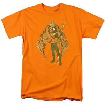 Aquaman Movie Shells Short Sleeve Adult T-shirt