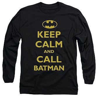 Batman Call Batman Long Sleeve Adult T-shirt