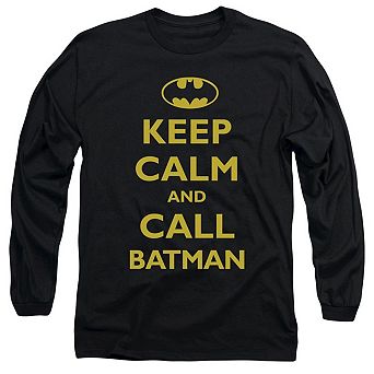Batman Call Batman Long Sleeve Adult T-shirt