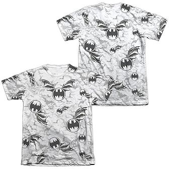 Batman Bat Flight Adult 65/35 Poly/cotton Short Sleeve T-shirt