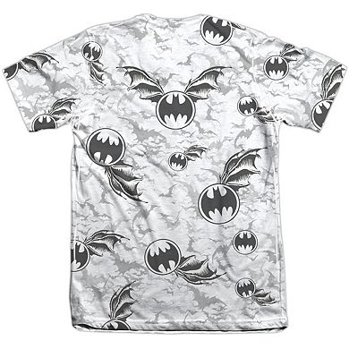 Batman Bat Flight Adult 65/35 Poly/cotton Short Sleeve T-shirt