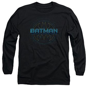 Batman Bat Tech Logo Long Sleeve Adult T-shirt