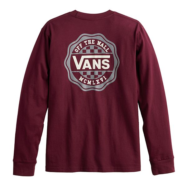 Boys 8-20 Vans® Back Logo Long Sleeve Graphic Tee