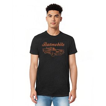 Batman Batmobile Adult Heather T-shirt