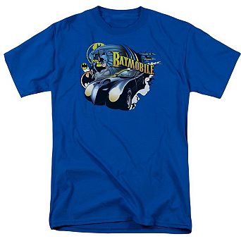 Batman Batmobile Short Sleeve Adult T-shirt