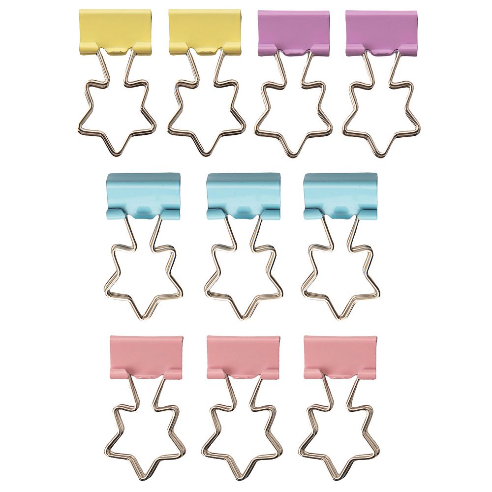 Table Trinkets 10-pc. Star Binder Clip