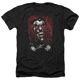 Batman Blood In Hands Adult Heather T-shirt