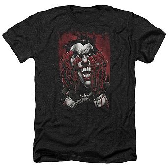 Batman Blood In Hands Adult Heather T-shirt