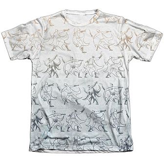 Batman Batarang Pattern Sleeve T-shirt