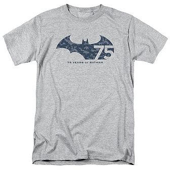 Batman 75 Year Collage Short Sleeve Adult T-shirt