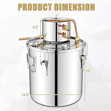 5 Gal 40 L Water Juicer Maker With 2 Stainless Steel Pots-5 Gal