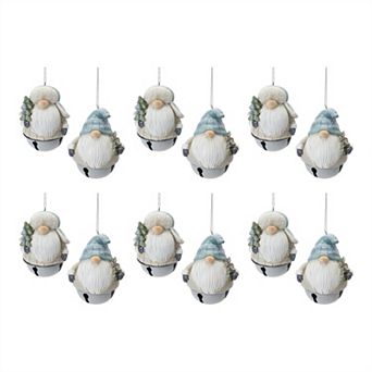 Gnome Sleigh Bell Ornament (set Of 12)