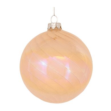 Irredescent Glass Ornament (set Of 6)