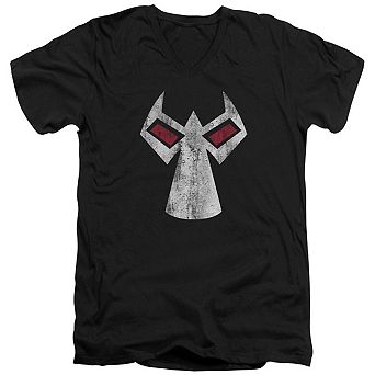 Batman Bane Mask Short Sleeve Adult V Neck T-shirt
