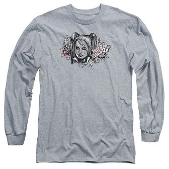 Batman Arkham Knight Hq Sketch Long Sleeve Adult T-shirt