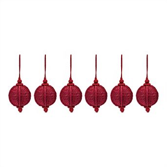 Jute Onion Ornament - Red (set Of 6)
