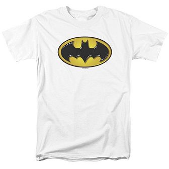 Batman Airbrush Bat Symbol Short Sleeve Adult T-shirt